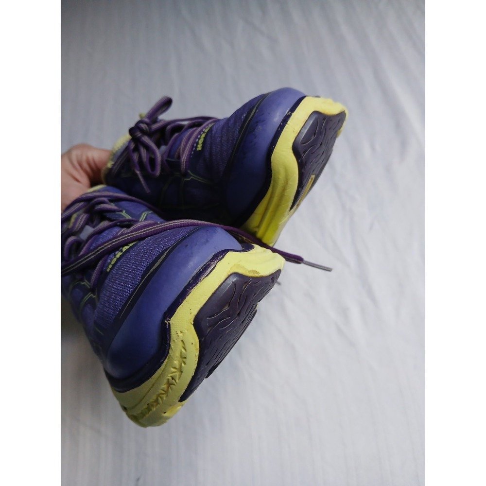 Hoka One One Women's Purple and Yellow Running Shoes - Picture 12 of 14